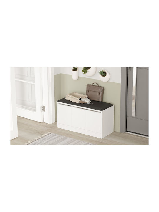 Crofton Eingangsmöbel mit Schuhschrank White 89.6x35.5x45.8cm