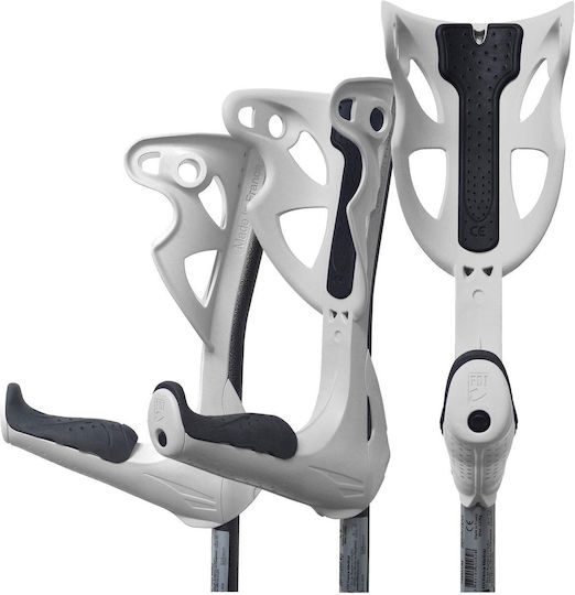 FDI Forearm Crutches Premium Elbow Crutches White