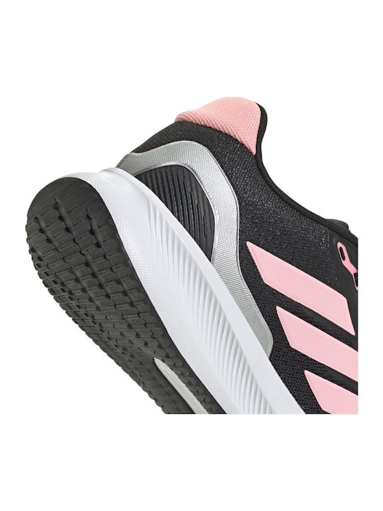 Runfalcon 5 Αθλητικά Παιδικά Παπούτσια Running με Κορδόνια Core Black / Pink Spark / Silver Metallic