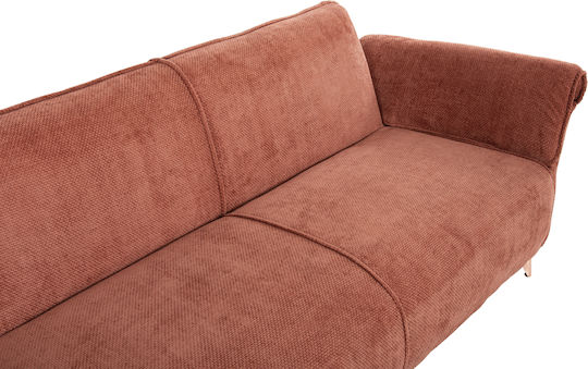 Mailo Corner Couch Bed with Reversible Angle Orange 300x150x87 cm