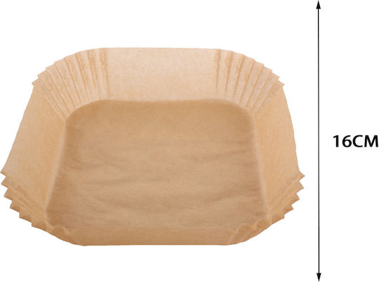 Tpster Non-stick Paper for Air Fryer 16x16cm 50pcs