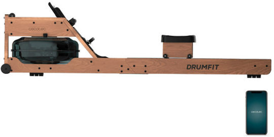 Cecotec Drumfit Rower Οικιακή Κωπηλατική Νερού για Χρήστη έως 135kg