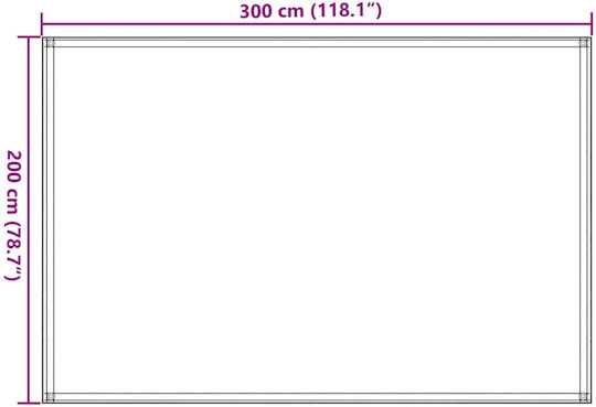 Χαλί Σκηνής Άμμου 200x300 Εκ Hdpe 200 X 300 Cm