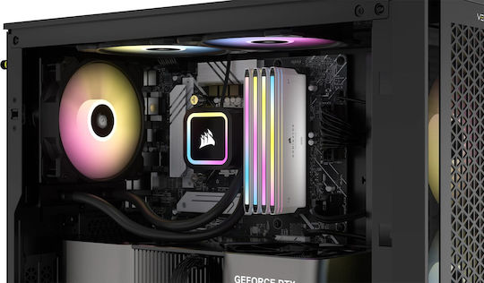 Corsair Dominator Titanium RGB XMP White DDR5 64GB RAM με 2x32GB Modules και Ταχύτητα 6400 για Desktop