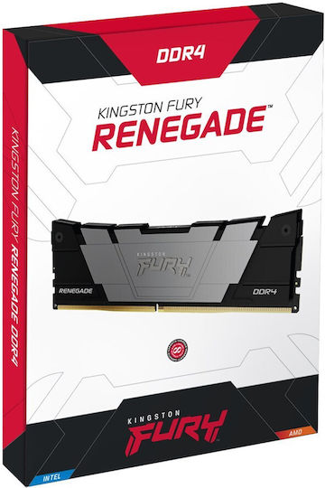 Kingston Fury Renegade DDR4 16GB RAM με 2x8GB Modules και Ταχύτητα 3600 για Desktop