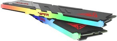 Patriot Viper Venom RGB 32GB DDR5 RAM με 2 Modules (2x16GB) και Ταχύτητα 7200 για Desktop