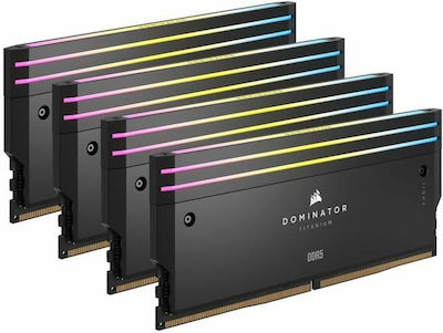 Corsair Dominator Titanium RGB XMP 64GB DDR5 RAM cu 4 module (4x16GB) și Viteză 6400 pentru Desktop