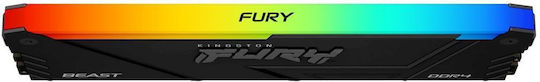 Kingston Fury Beast RGB DDR4 with Module 1x8GB and Speed 3600 for Desktop