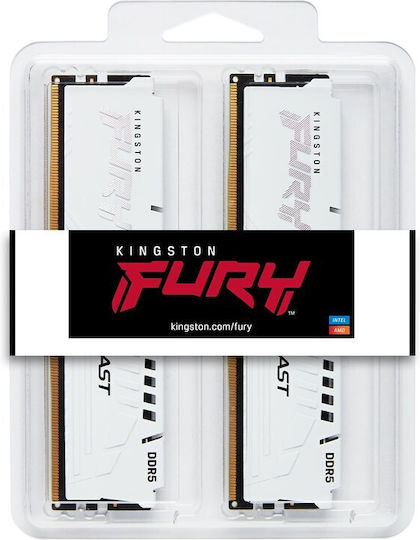 Kingston Fury Beast 32GB DDR5 RAM с 2 модула (2x16GB) и Скорост 5200 за Настолен Компютър