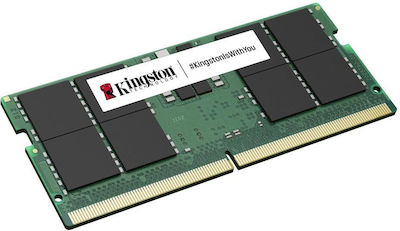 Kingston Value 16GB DDR5 RAM με 2 Modules (2x8GB) και Ταχύτητα 5600 για Laptop