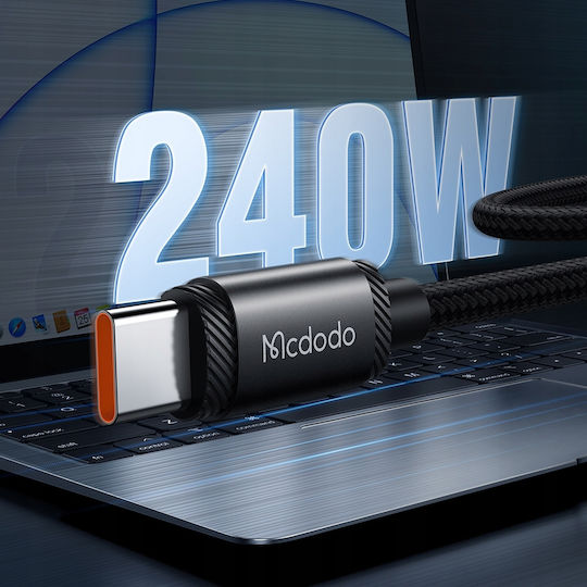 Mcdodo USB 3.0 Cable USB-C male - USB-C 240W PD Μαύρο 2m CA-3681