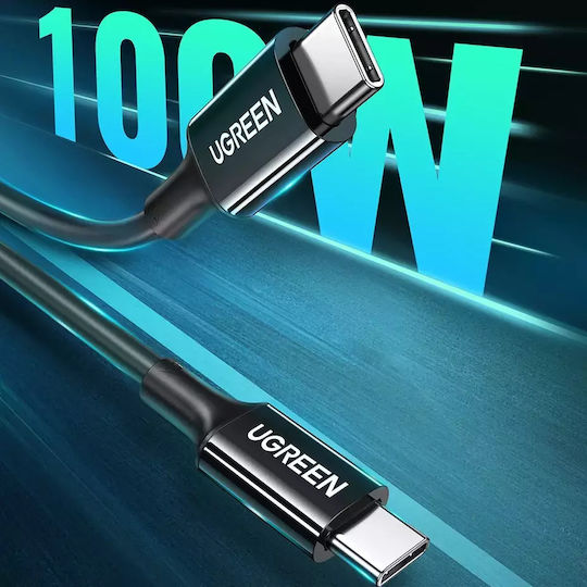 Ugreen US300 USB 2.0 Cable USB-C Male - USB-C 100W Black 2m 80372