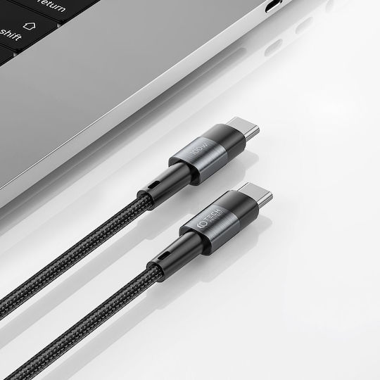 Tech-Protect Ultraboost Braided USB 2.0 Cable USB-C Male - USB-C 60W PD Gray 2m