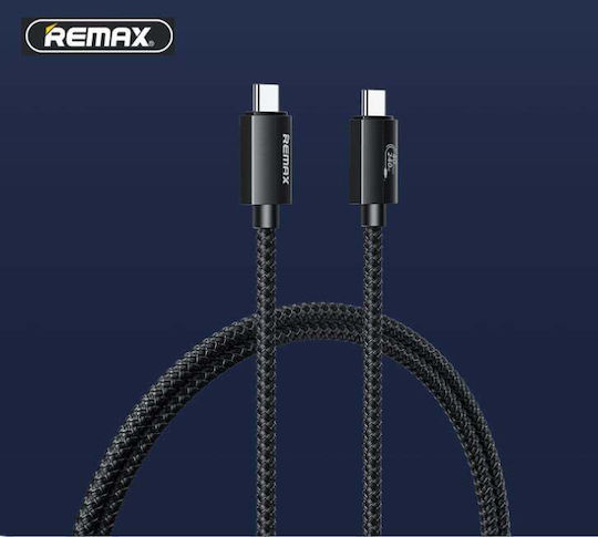 Remax RC-C039 USB 2.0 Cable USB-C male - USB-C 240W PD Μαύρο 1m