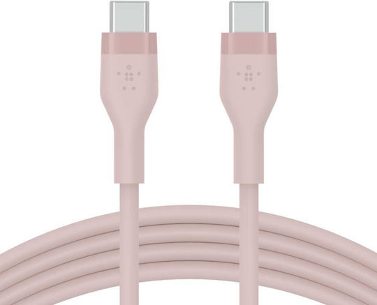Belkin BoostCharge Flex USB 2.0 Cable USB-C Male - USB-C 60W PD Pink 2m CAB009bt2MPK