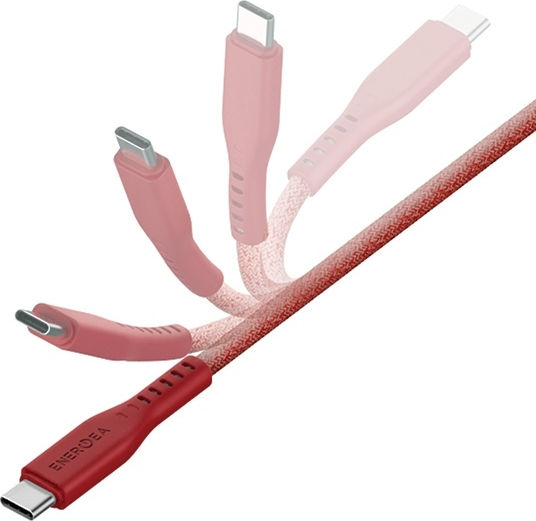 Energea USB 2.0 Cable USB-C Male - USB-C 240W PD Red 1.5m