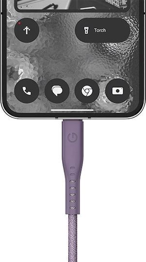 Energea USB 2.0 Cable USB-C male - USB-C 240W PD Μωβ 1.5m