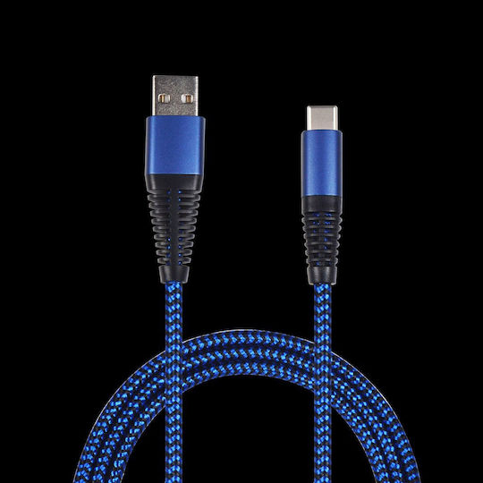 2GO USB 2.0 Cable USB-C male - micro USB-B Μπλε 1m 795950