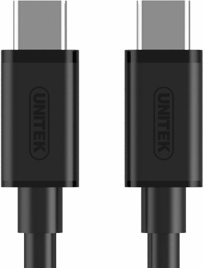 Unitek USB 3.0 Cable USB-C male - USB-C Μαύρο 1m Y-C477BK