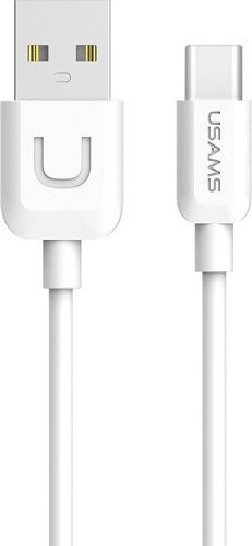 Usams Usams US-SJ099 USB 2.0 Kabel USB Typ-C männlich - USB-A Weiß 1m TCUSBXD02