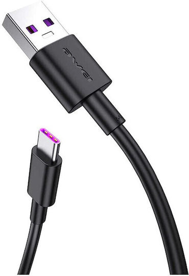 Awei CL-77T USB 2.0 Cable USB-C male - USB-A Λευκό 1m