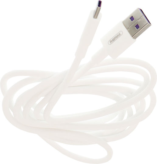 Remax RC-175A USB 2.0 Cable USB-C male - USB-A 100W Λευκό 2m RC-183A