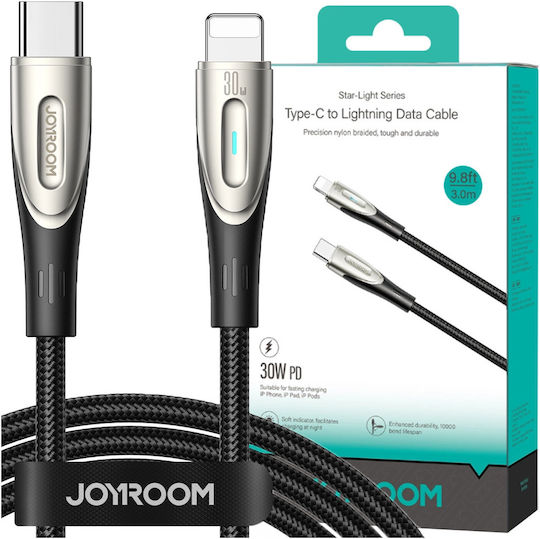 Joyroom SA27-CL3 USB-C to Lightning Cable 100W Μαύρο 1.2m