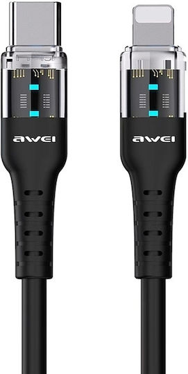 Awei CL-138L USB-C to Lightning Cable 60W Black 1m (MM695428400)