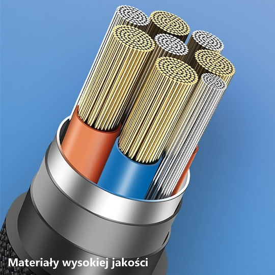 Usams Geflochten USB-A zu Lightning Kabel Türkis 1.2m (SJ360USB02)
