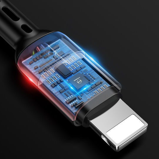 Mcdodo Spiral USB-A to Lightning Cable Μαύρο 1.8m (CA-6410)