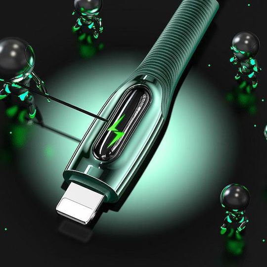 Usams US-SJ518 Geflochten USB-C zu Lightning Kabel 20W Grün 1.2m (SJ518USB02)