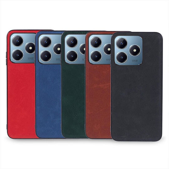 Coated Back Cover Δερμάτινο / Πλαστικό Μπλε (Realme C61)