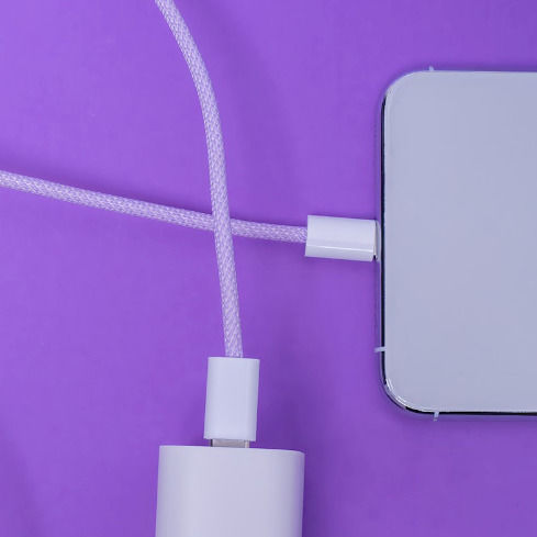 Maxlife Geflochten USB-C zu Lightning Kabel 20W Lila 1m (MXUC-06)