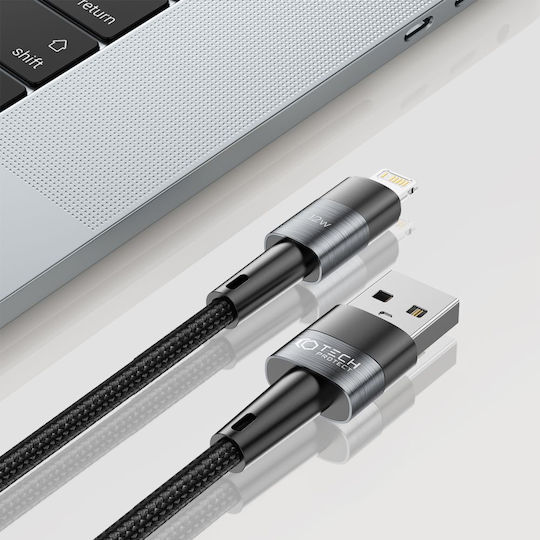 Tech-Protect Ultraboost Braided USB-A to Lightning Cable 12W Gray 2m