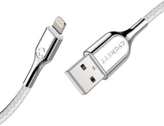 Cygnett Braided USB-A to Lightning Cable White 3m (CY2687PCCAL)