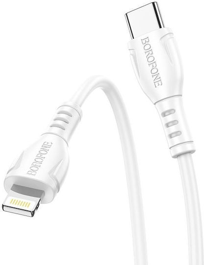 Borofone BX51 USB-C to Lightning Cable 12W Λευκό 1m