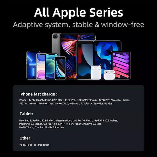 Joyroom S-UL012A6 Ъгъл (90°) / Плетена USB-A към Lightning кабел Син 1.2м