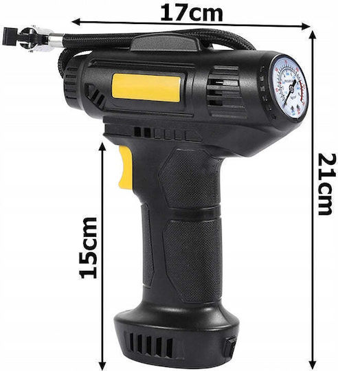Τρόμπα Αυτοκινήτου 145PSI με Καλώδιο Αναπτήρα 12V