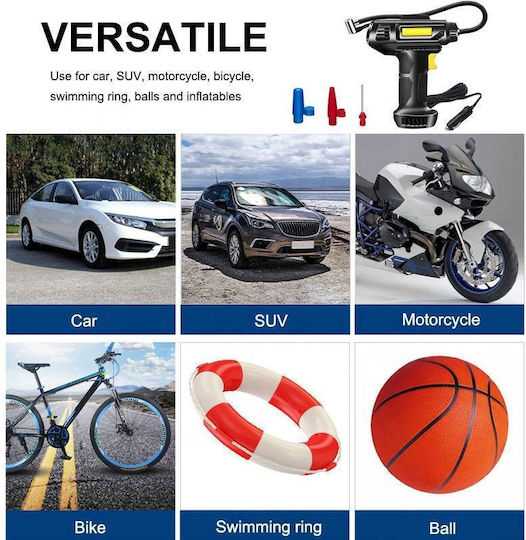 Τρόμπα Αυτοκινήτου 145PSI με Καλώδιο Αναπτήρα 12V