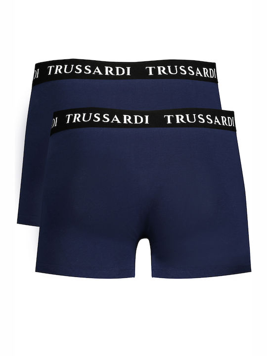 Trussardi Men's Boxers Blue 2Pack