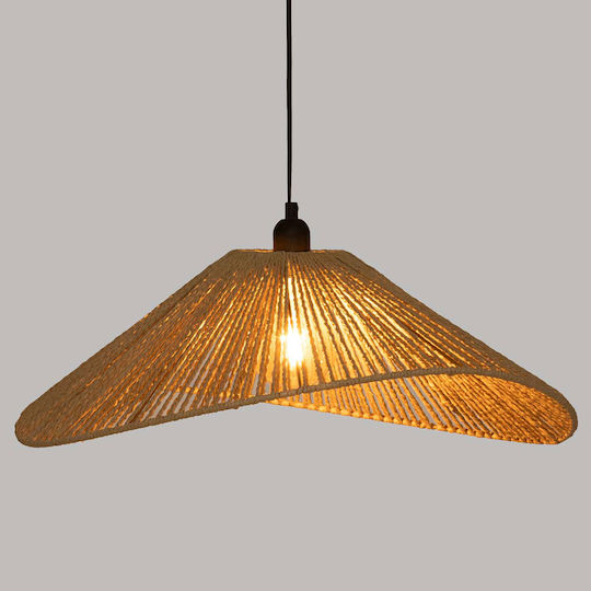 Lustră Suspendată Bej 90cm. Lustră Suspendată Bej 90cm.