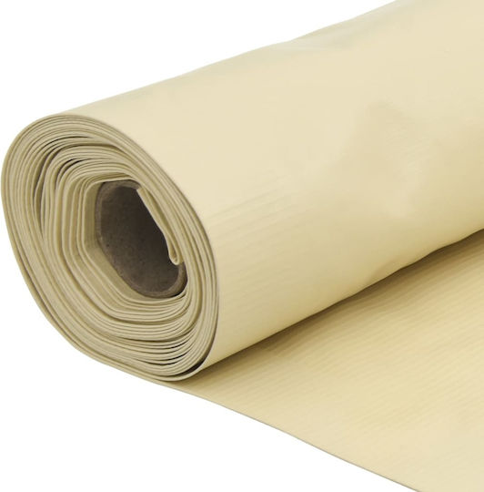 vidaXL Shade Divider Beige in Roll with PVC Coating 0.9x5m