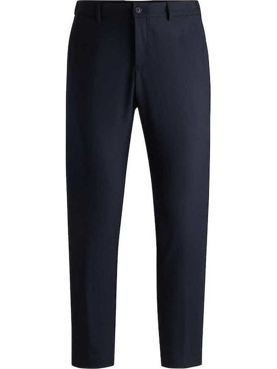 P-genius Trousers in Slim Fit Navy Blue