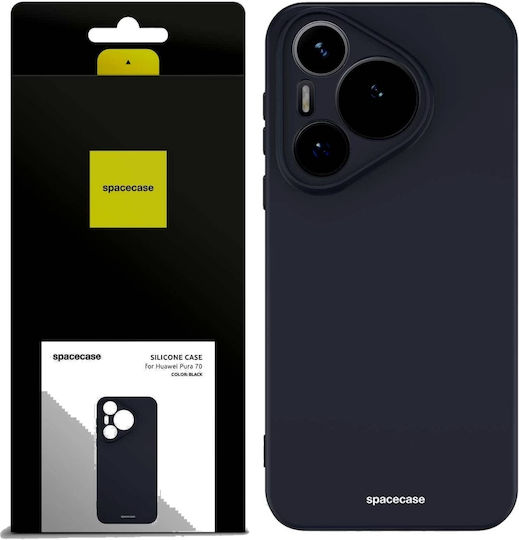 Spacecase Silicone Задна корица Силикон Черен (Huawei Pura 70)