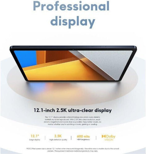 Xiaomi Poco Pad 12.1" Tablet (8GB/256GB) Γκρι