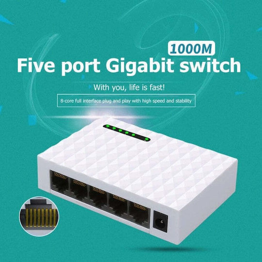 Andowl JH01 Negestionat L2 Switch cu 5 Porturi Gigabit (1Gbps) Ethernet
