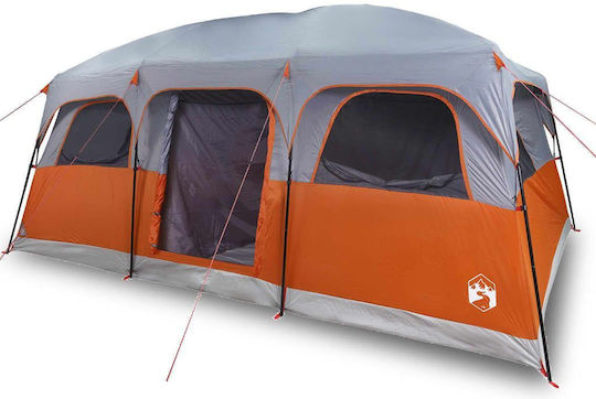 Family Tent for 9 People Waterproof Gray