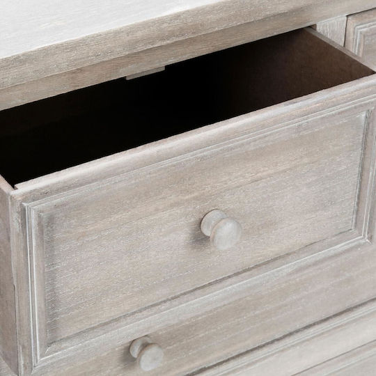 A-s Charme Wooden Chest of Drawers with 5 Drawers Natural 72.5x34.5x81cm