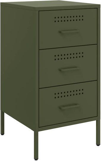 Noptiere Metalice Verzi 2buc 36x39x68cm