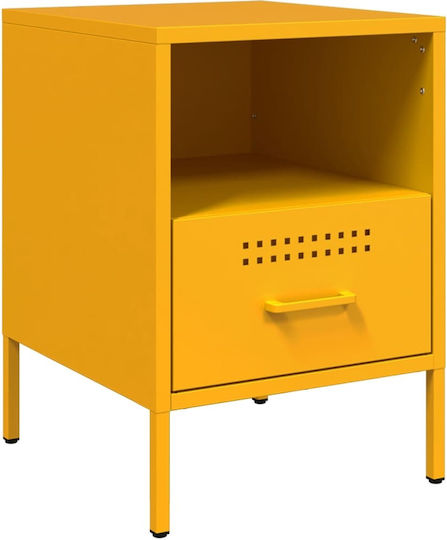 Комоди Метални Жълт 2бр 36x39x50.5см